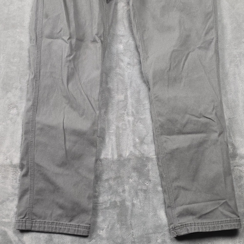 Duluth Trading Co Men's Canvas Pants Size 36x34 Gray Flex Fire Hose Workwear - Picture 3 of 7